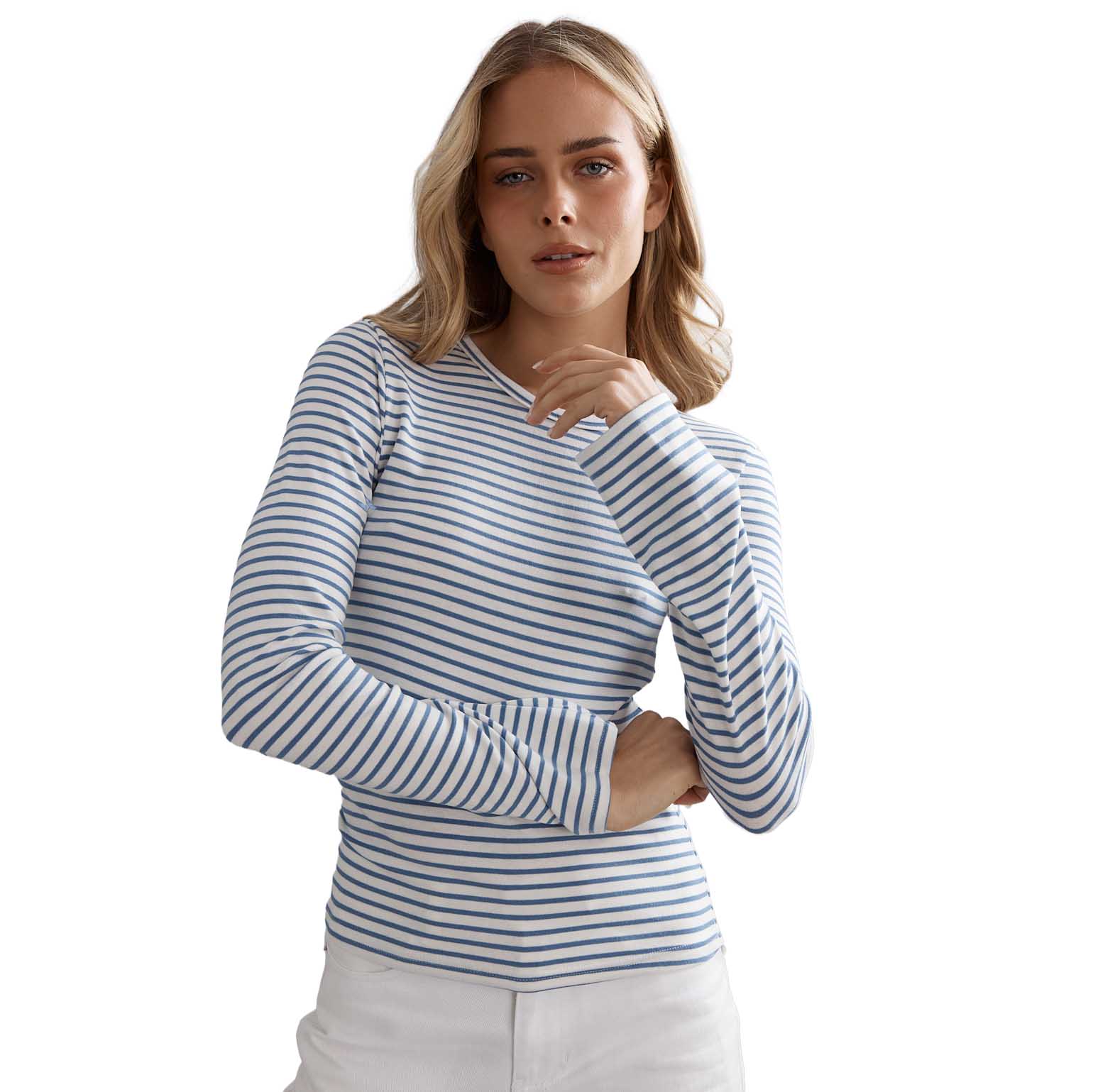 Caitlin Crisp Neat Long Sleeve Tee